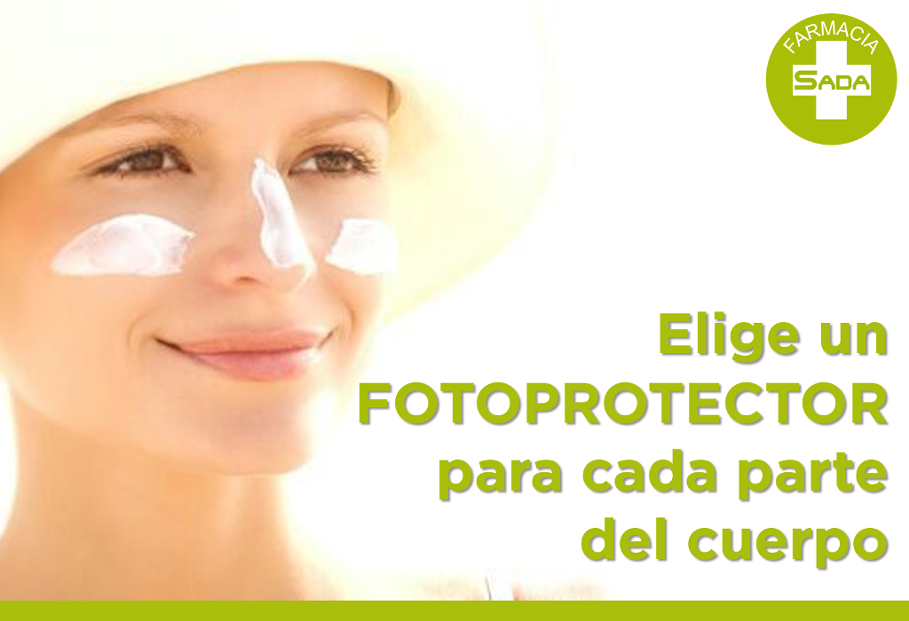 Elige un fotoprotector para cada parte del cuerpo